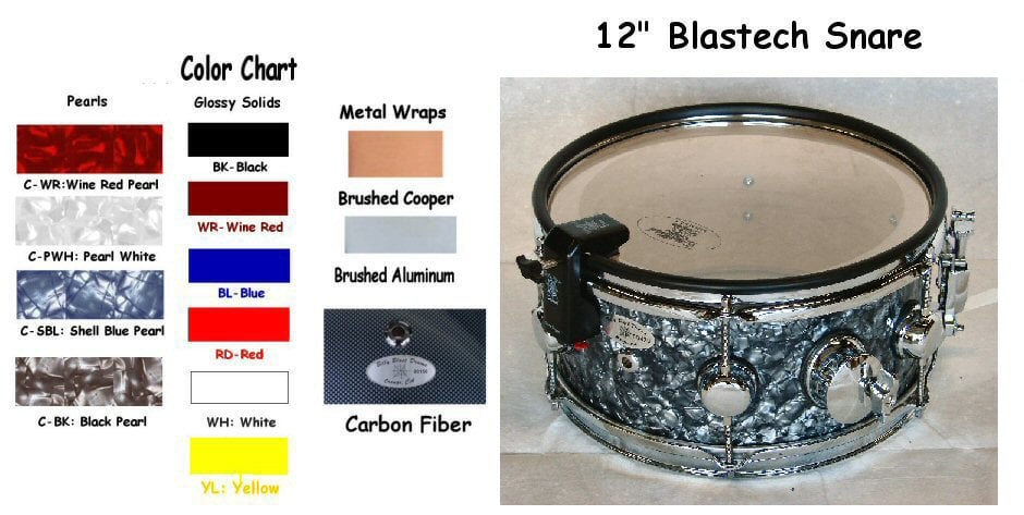 Blastech 12"X6" Snare Drum 